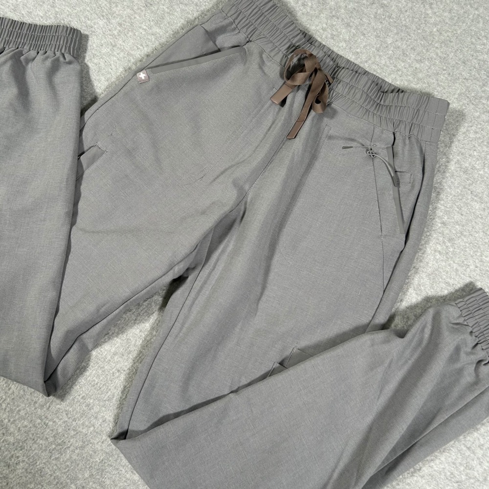 FIGS Charlotte 21 Pocket Slim Scrub Pants Womens XXS Dark‎ Space Gray Joggers